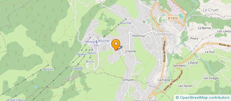 localisation de l'entreprise LE RENARDEAU  COMBLOUX