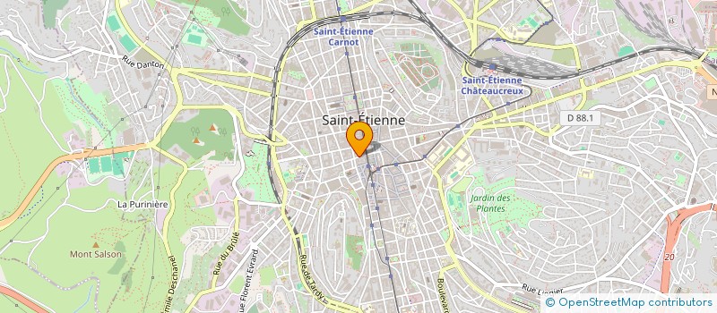 localisation de l'entreprise LE RENDEZ-VOUS  SAINT-ETIENNE