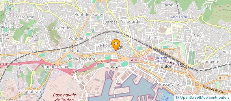 localisation de l'entreprise LE RENDEZ VOUS à TOULON