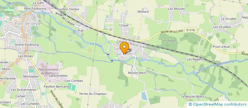 localisation de l'entreprise LE RENDEZ-VOUS  SAINT-JEAN-SUR-VEYLE