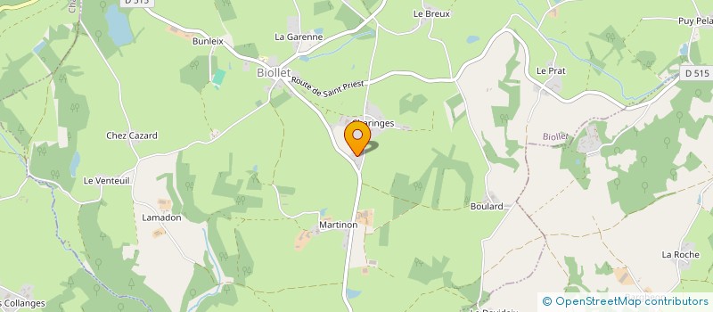 localisation de l'entreprise LE RENDEZ-VOUS  SAINT-PRIEST-DES-CHAMPS