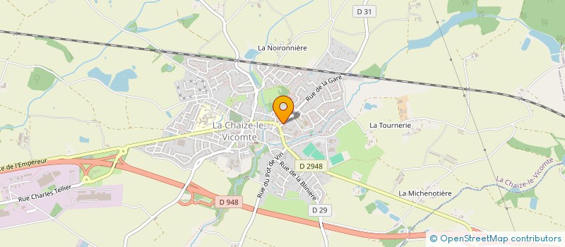 localisation de l'entreprise LE RENDEZ-VOUS CI'SO'  LA CHAIZE-LE-VICOMTE