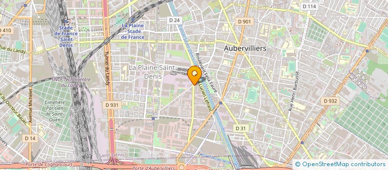 localisation de l'entreprise LE RENDEZ VOUS DES CAMIONNEURS  AUBERVILLIERS