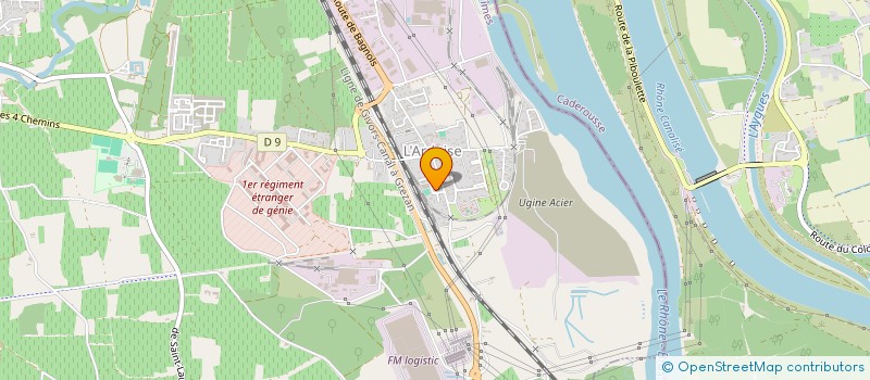 localisation de l'entreprise LE RENDEZ-VOUS DES CANAILLES (A.P.E)  LAUDUN-L'ARDOISE