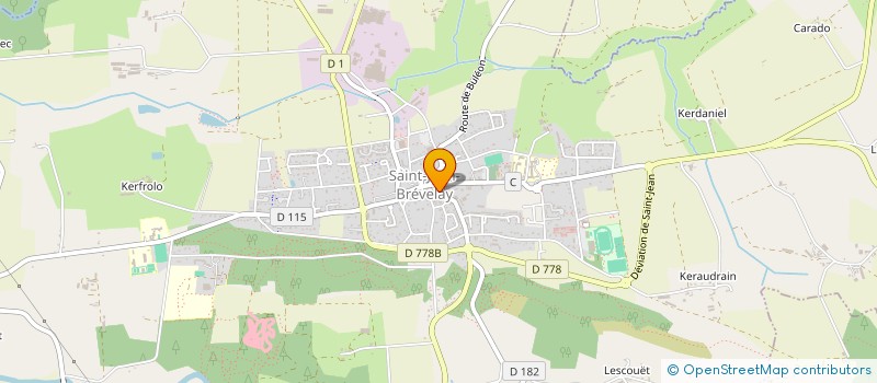 localisation de l'entreprise LE RENDEZ-VOUS DES COUTURIERES  SAINT-JEAN-BREVELAY