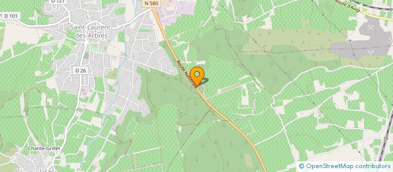 localisation de l'entreprise LE RENDEZ VOUS DES HALLES  SAINT-LAURENT-DES-ARBRES