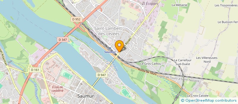 localisation de l'entreprise LE RENDEZ-VOUS DU GROUPE D'ENTRAIDE MUTUELLE à SAUMUR