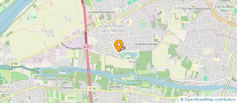 localisation de l'entreprise LE RENDEZ-VOUS SOLID'R à SAINT-PRYVE-SAINT-MESMIN