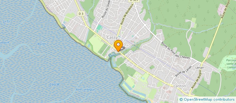 localisation de l'entreprise LE RENET  LANTON