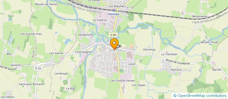 localisation de l'entreprise LE RENOM ASSURANCES à VONNAS