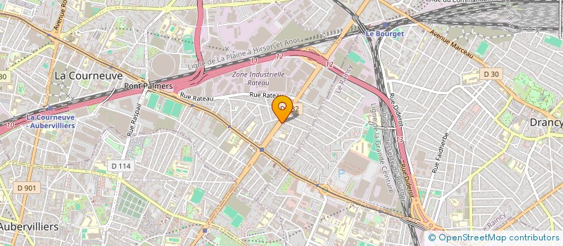 localisation de l'entreprise LE RENOUVEAU à LA COURNEUVE