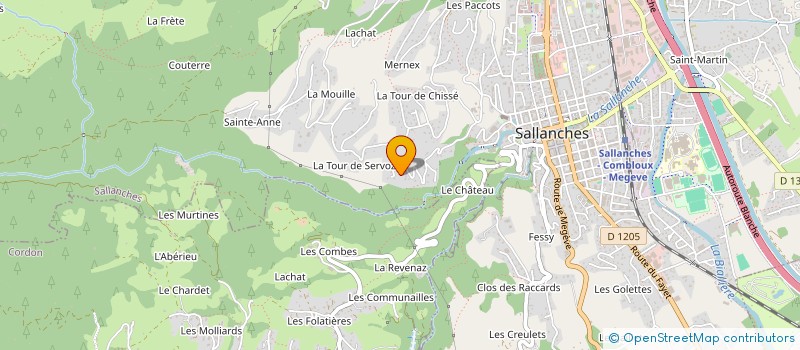 localisation de l'entreprise LE RENOUVEAU à SALLANCHES