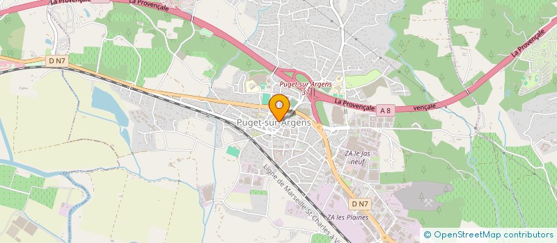 localisation de l'entreprise LE RENOUVEAU IMMOBILIER  PUGET-SUR-ARGENS