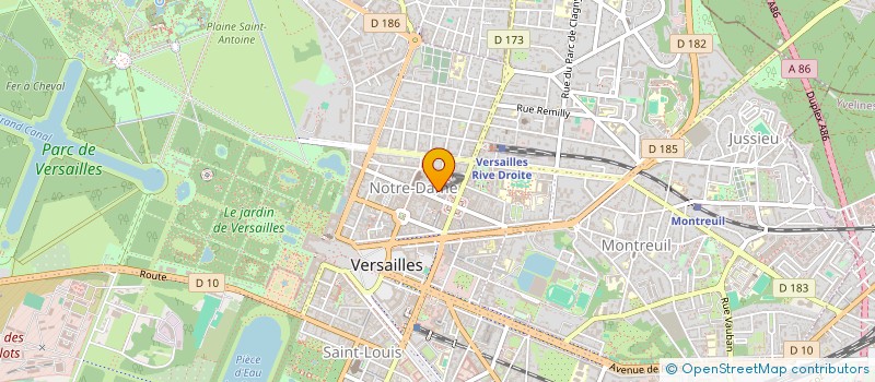 localisation de l'entreprise LE REOUR DE NABOT LEON à VERSAILLES