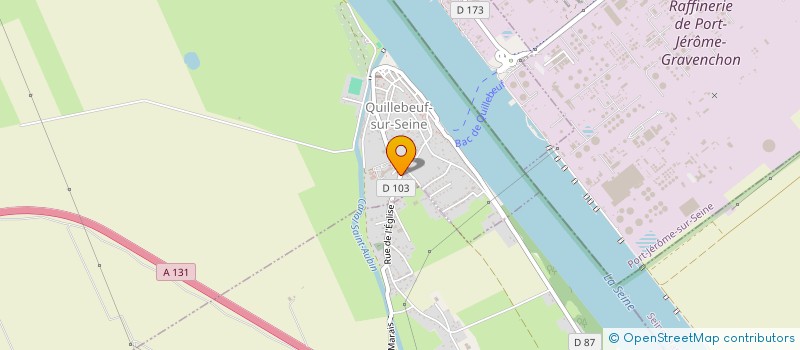 localisation de l'entreprise LE REPAIR HS  QUILLEBEUF-SUR-SEINE