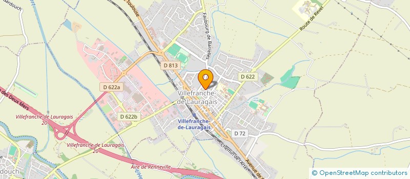 localisation de l'entreprise LE REPAIR LAURAGAIS - RESEAU DE PROFESSIONNELS ET DE PATIENTS AUTOUR DU CANCER, ACCOMPAGNEMENT, INFORMATION ET RESILIENC  VILLEFRANCHE-DE-LAURAGAIS