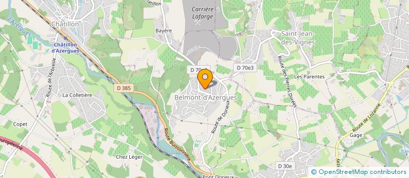 localisation de l'entreprise LE REPAIRE  BELMONT-D'AZERGUES