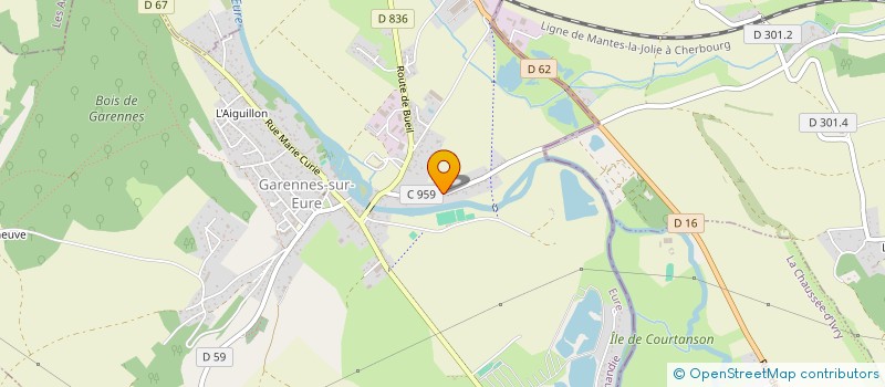 localisation de l'entreprise LE REPAIRE DES COPAINS à GARENNES-SUR-EURE