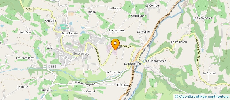 localisation de l'entreprise LE REPAIRE DU BAROUDEUR à BESSENAY