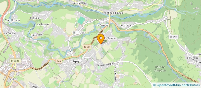 localisation de l'entreprise LE REPAIRE DU DAHU  FILLINGES