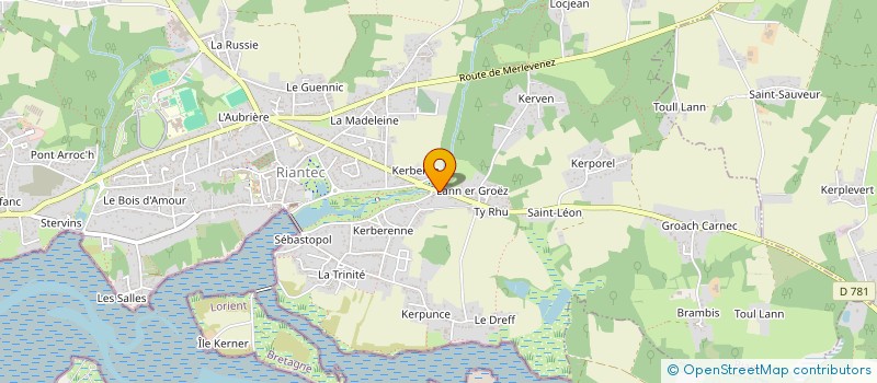 localisation de l'entreprise LE REPAIRE NAUTIQUE 56  RIANTEC