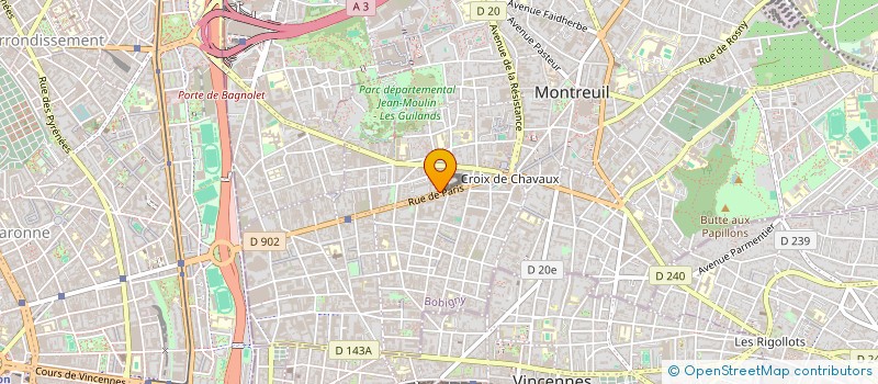 localisation de l'entreprise LE REPAS à MONTREUIL