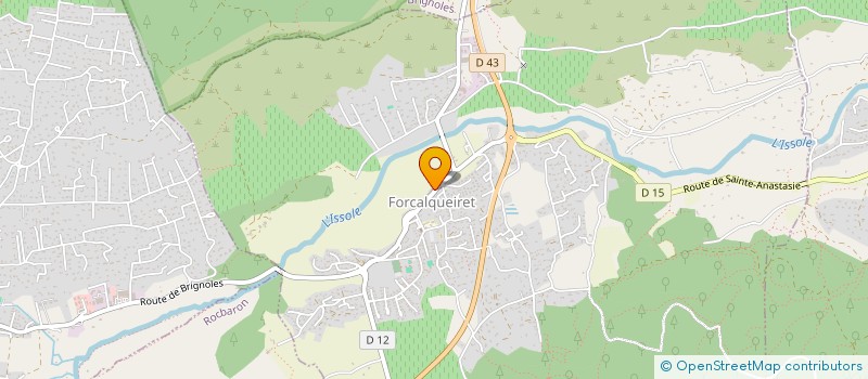 localisation de l'entreprise LE REPERE  FORCALQUEIRET