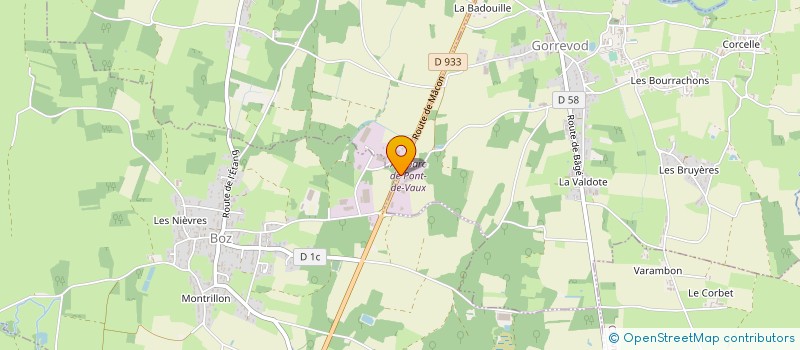 localisation de l'entreprise LE REPERE  GORREVOD