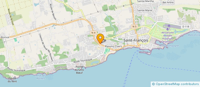localisation de l'entreprise LE REPERE à SAINT-FRANCOIS