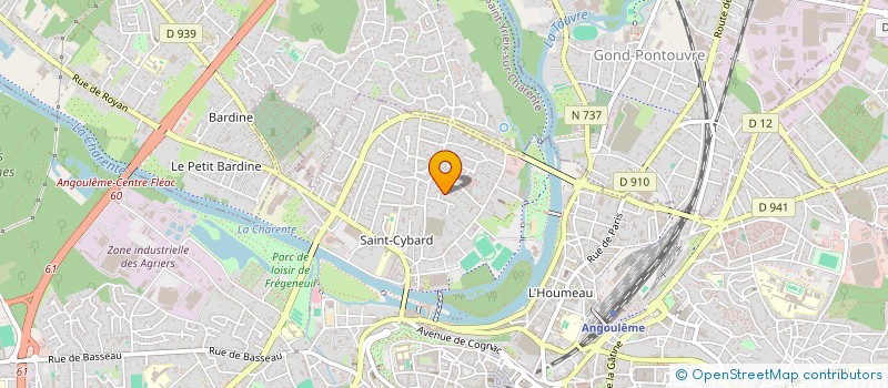 localisation de l'entreprise LE REPERE D'EDGAR à ANGOULEME