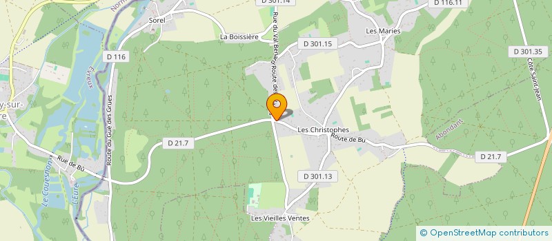 localisation de l'entreprise LE REPERE DE LA VOUIVRE à SOREL-MOUSSEL