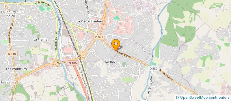 localisation de l'entreprise LE REPERE DES GOURMETS  ALES