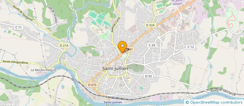localisation de l'entreprise LE REPERE DES SAVEURS à SAINT JUNIEN
