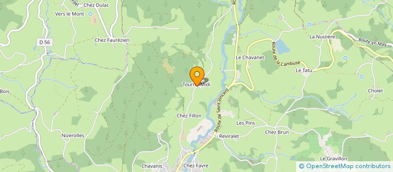 localisation de l'entreprise LE REPERE DES SUCHETS  CUBLIZE