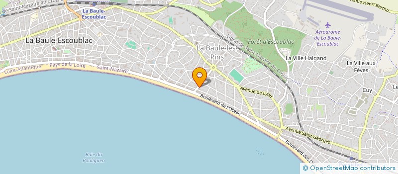 localisation de l'entreprise LE REPERE IMMOBILIER à LA BAULE-ESCOUBLAC