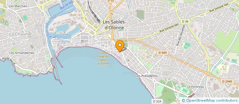 localisation de l'entreprise LE REPERE SABLAIS à LES SABLES-D'OLONNE