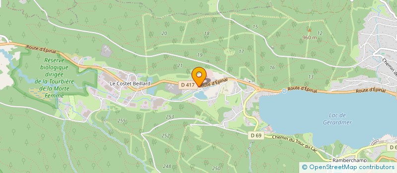 localisation de l'entreprise LE REPOS DE LA COTE à GERARDMER
