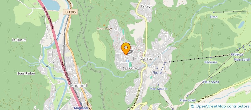 localisation de l'entreprise LE REPOS DES MARMOTTES  ARACHES-LA-FRASSE