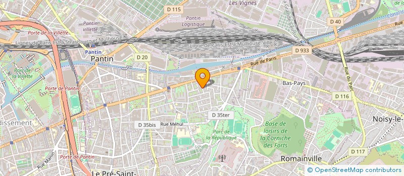 localisation de l'entreprise LE RESEAU 3X3 à PANTIN