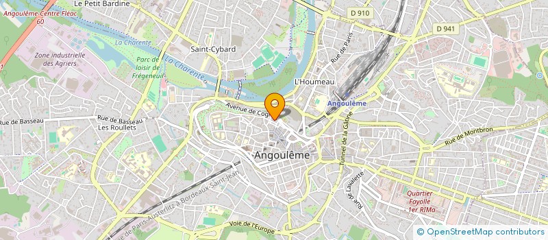 localisation de l'entreprise LE RESEAU à ANGOULEME