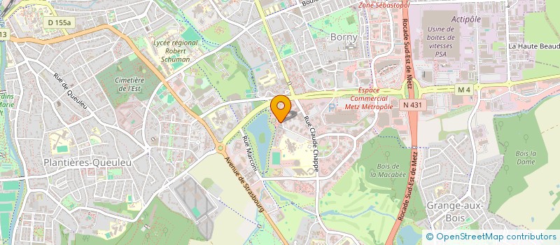 localisation de l'entreprise LE RESEAU,ASSOCIATION DIPLOMES DE ESIDEC  METZ