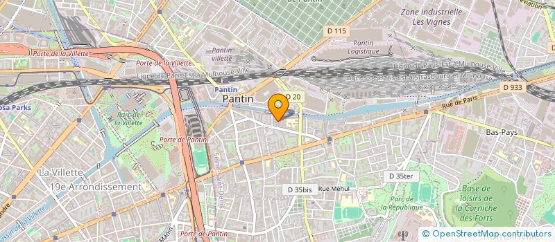 localisation de l'entreprise LE RESEAU SOCIAL à PANTIN