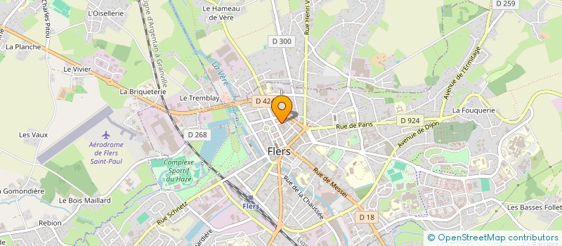 localisation de l'entreprise LE RESERVOIR à FLERS