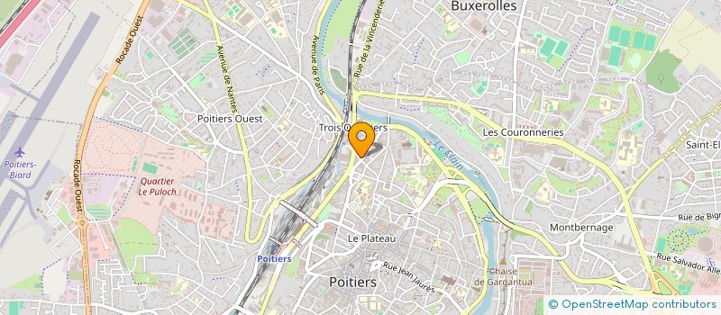 localisation de l'entreprise LE RESERVOIR  POITIERS