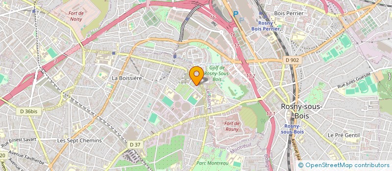 localisation de l'entreprise LE RESERVOIR à MONTREUIL