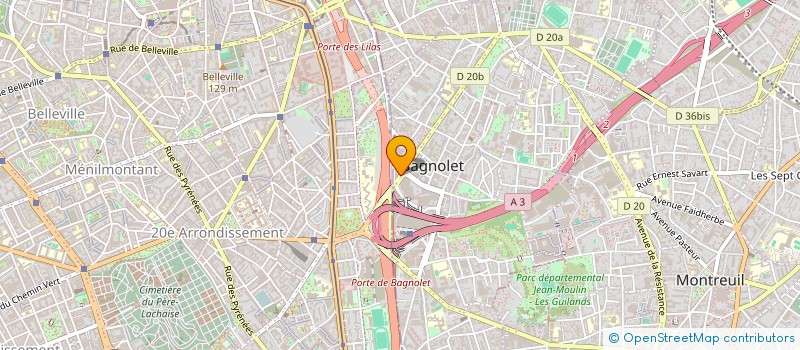 localisation de l'entreprise LE RESIDENCE à BAGNOLET
