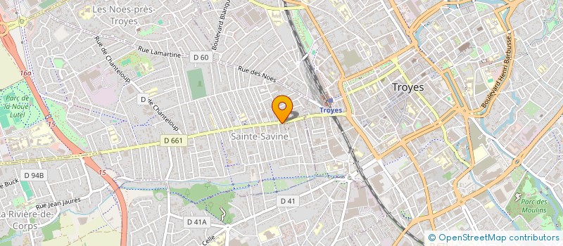 localisation de l'entreprise LE RESINISTE AUBE  SAINTE-SAVINE