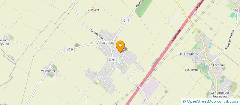 localisation de l'entreprise LE RESSORT PACANGE SARL à VILLORCEAU