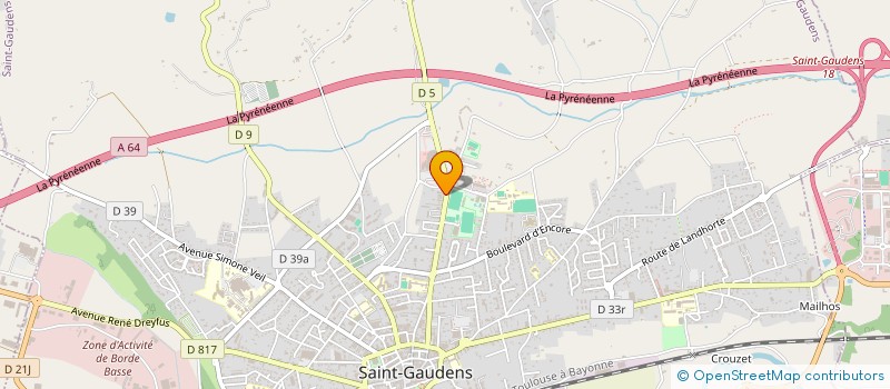 localisation de l'entreprise LE RESTAU DU BOWLING à SAINT-GAUDENS