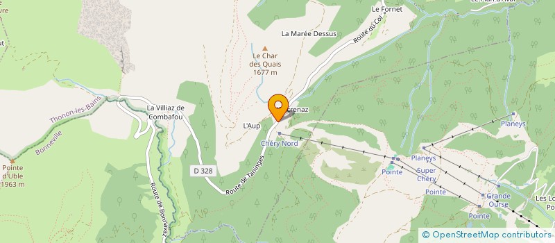 localisation de l'entreprise LE RESTAURANT CHANTERELLE  LA COTE-D'ARBROZ